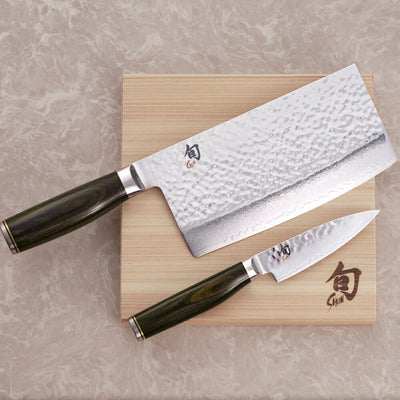 Shun Kai Premier Limited Edition Cleaver Paring 2 Pc Knife Set