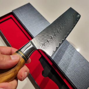 Ryda Knives ST650 Powder Steel Nakiri Knife 18cm