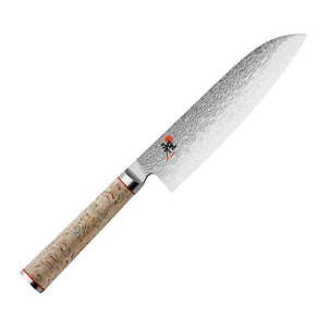 Miyabi Birchwood 5000MCD Santoku Knife 18cm - House of Knives