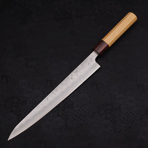 Musashi Silver Steel #3 Zelkova Sujihiki Slicing Knife 24cm